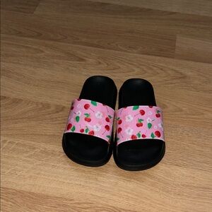 Pink Cherry Kids Slide Sandals